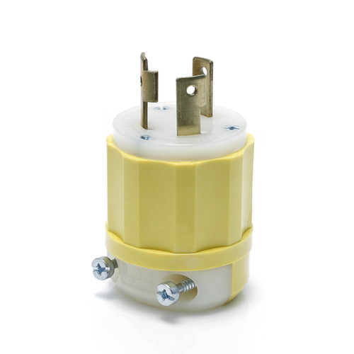 Main product image of Locking Plug, 30A, 250V Industrial Grade (Yellow & White)