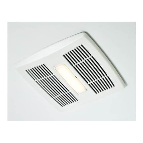 Flex Series Fan Finish Pack w/ White Grille & LED Light (80 CFM, 1.5 Sones)