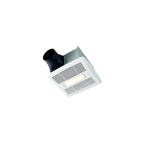 Flex Series Fan Finish Pack w/ White Grille & LED Light (80 CFM, 1.5 Sones)