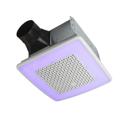 Main product image of Model AER110RGBL ChromaComfort Ventilation Fan w/ Multicolor LED Light (110 CFM)