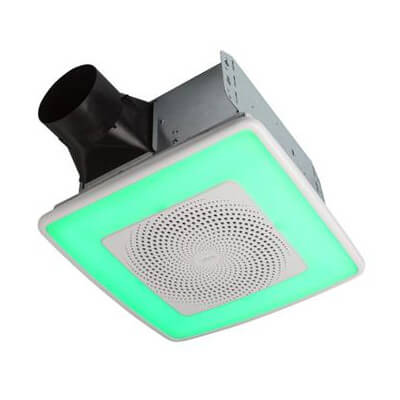 Model AERN110RGBL ChromaComfort Ventilation Fan w/ Multicolor LED Light (110 CFM)