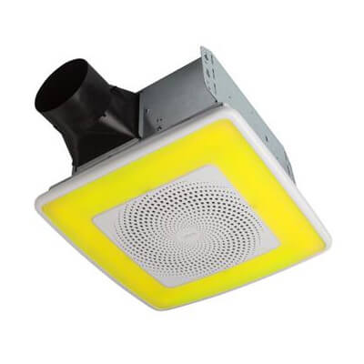 Model AERN110RGBL ChromaComfort Ventilation Fan w/ Multicolor LED Light (110 CFM)