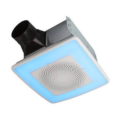 Model AERN110RGBL ChromaComfort Ventilation Fan w/ Multicolor LED Light (110 CFM)