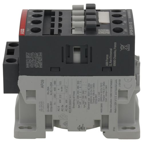 Main product image of 3 Pole NC Contactor (100-250V, 9A), AF09-30-01-13