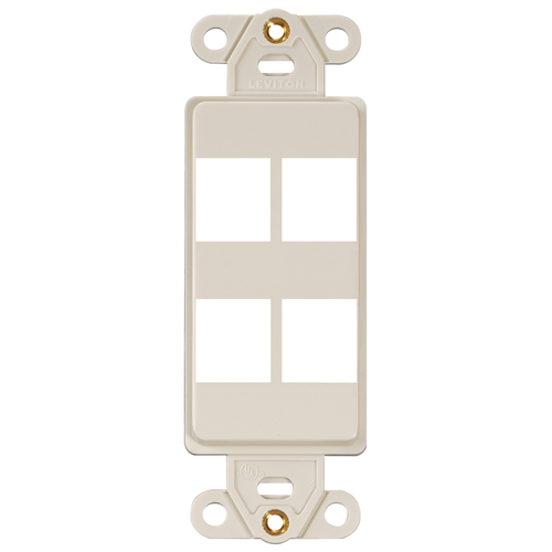 Main product image of Quickport, Decora Insert, 4-port (Light Almond)