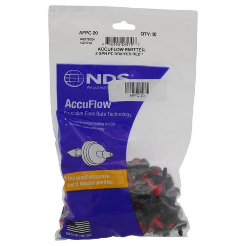 Main product image of 2 GPH Pc Emitter Red (100/bag)