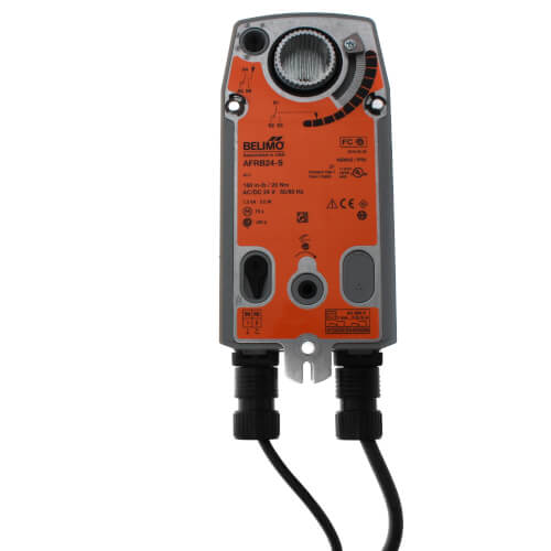 Main product image of Spring Return Fail-Safe, Valve Actuator, 24 VAC/DC W/ Aux Switch