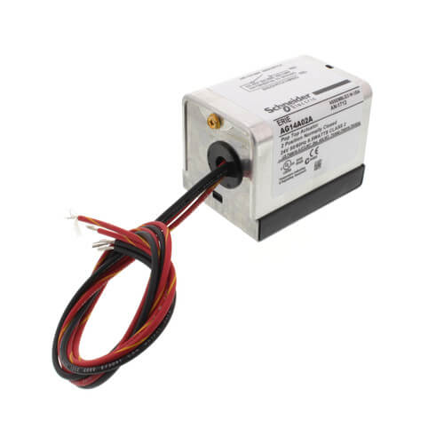 24V Normally Closed High Temp PopTop Actuator w/ 18" Leads & End Switch