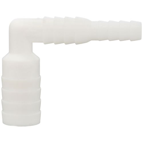 Main product image of 3/8" or 1/4" Inlet x 5/8" Outlet 90-Degree Dual Barb Elbow