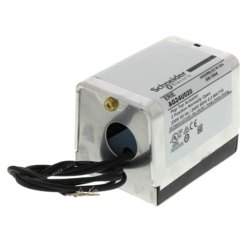 240V Normally Open High Temp PopTop Actuator w/ 18" Leads