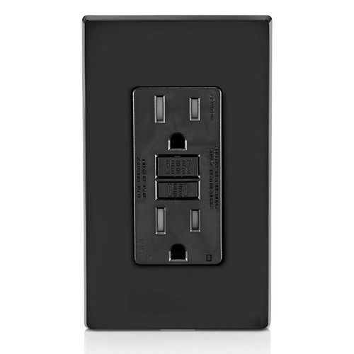 Main product image of 15A, Self Test, Tamper-Resistant Dual-Function AFCI/GFCI Outlet w/ LED Indicator Light (125V) - Black