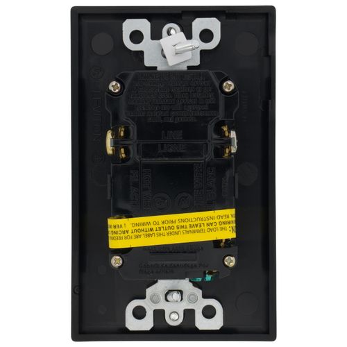Main product image of 15A, Self Test, Tamper-Resistant Dual-Function AFCI/GFCI Outlet w/ LED Indicator Light (125V) - Black