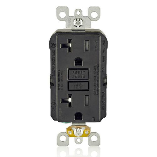 Main product image of 20A, Self Test, Tamper-Resistant Dual-Function AFCI/GFCI Outlet w/ LED Indicator Light (125V) - Black