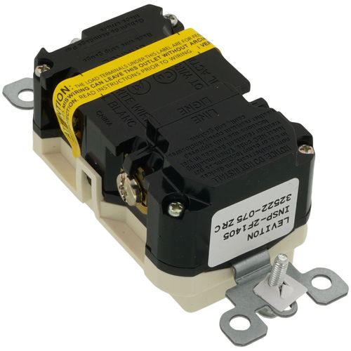 Main product image of 20A, Self Test, Tamper-Resistant Dual-Function AFCI/GFCI Outlet w/ LED Indicator Light (125V) - Light Almond