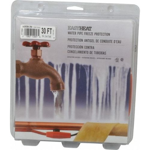 Main product image of 30 ft, 210 Watt, 120 VAC AHB Preassembled Fixed Length and Wattage Automatic Electric Water Pipe Heating Cable, AHB-130
