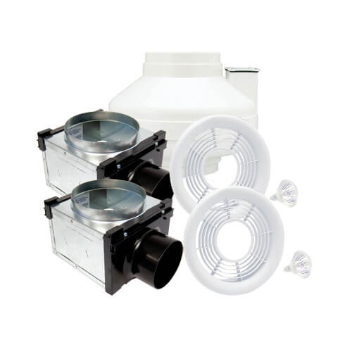 AIK26YL Air King AIK26YL AIK26YL Inline Exhaust Fan with Halogen