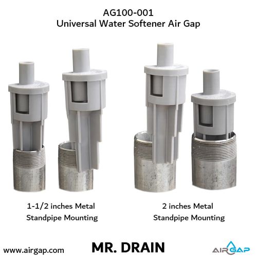 Main product image of Mr Drain Universal Air Gap for Water Softener and Filters w/ 1/2" OD or 5/8" ID Inlet