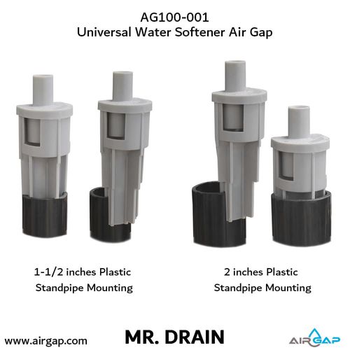Main product image of Mr Drain Universal Air Gap for Water Softener and Filters w/ 1/2" OD or 5/8" ID Inlet