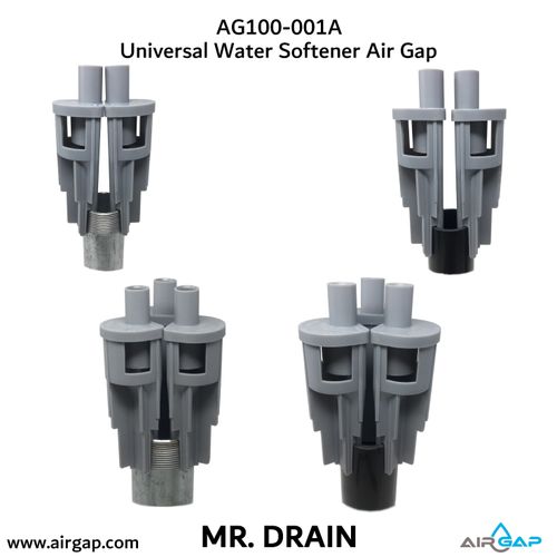 Main product image of Mr Drain Universal Air Gap for Water Softener and Filters w/ 1/2" OD or 5/8" ID Inlet