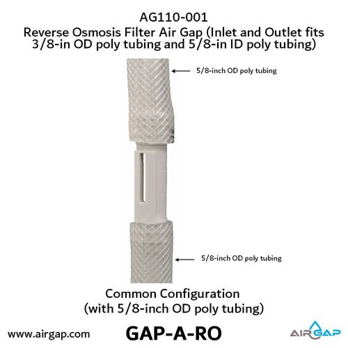Main product image of Gap-A-Ro Reverse Osmosis Filter Air Gap, w/ 3/8" Inlet Ports and 3/8" Outlet (1/2 GPM)