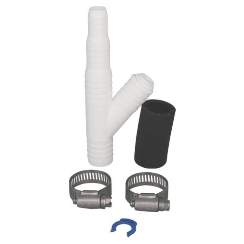 Main product image of Drain Line Adapter, 3/8" Push In Inlet for Reverse Osmosis Water Filter and 7/8" Barb Insert Inlet for Dishwasher