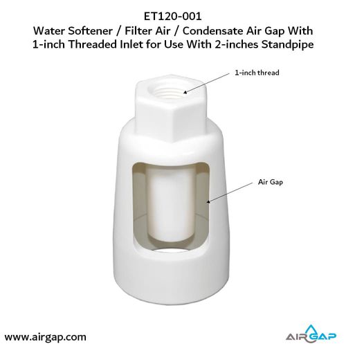 Main product image of Multi Purpose Air Gap For Water Filter and Softener, 1" NPT Schedule 40 Inlet