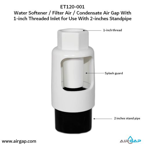 Main product image of Multi Purpose Air Gap For Water Filter and Softener, 1" NPT Schedule 40 Inlet