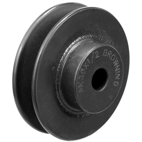 Main product image of 1 Groove Finished Bore Sheave, A, 4L Belt w/ 1/2" Bore, 3.05" O.D.