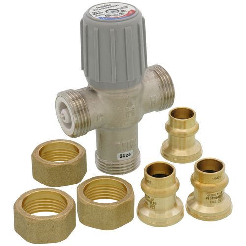 Main product image of 1/2" Union Press Mixing Valve, Lead Free (70-Degree F - 145-Degree F)