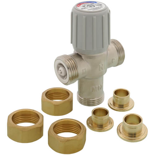 Main product image of 1/2" Lead Free Union Sweat Mixing Valve, 70-145F