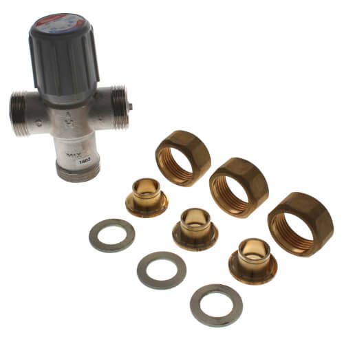 Honeywell Home AM-1 SERIES LEAD FREE MIXING VALVE, 3/4", 70-145F, UNION PEX AM101-UPEX-1LF - View #7