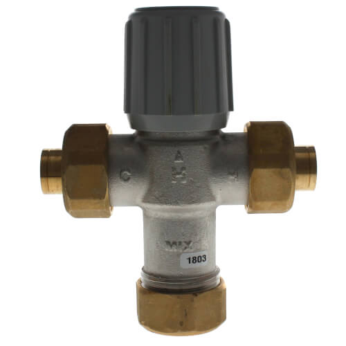 Honeywell Home AM-1 SERIES LEAD FREE MIXING VALVE, 3/4", 70-145F, UNION PEX AM101-UPEX-1LF - View #8