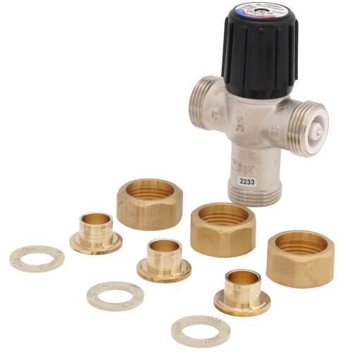 Main product image of 1/2" Lead Free Mixing Valve, Union Sweat (70-120F)
