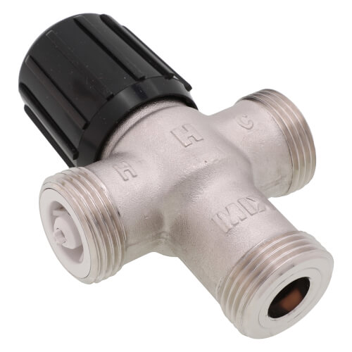 1/2" Lead Free Mixing Valve, Union Sweat w/ Temperature Gauge (70-120F)