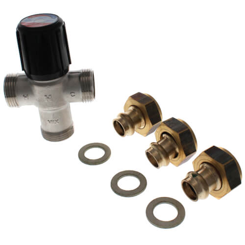 Main product image of 1/2" Union Press Mixing Valve (70-Degree F - 180-Degree F)