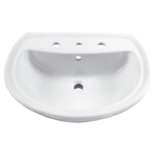 Main product image of Cadet 8" Widespread Pedestal Sink Top (White)