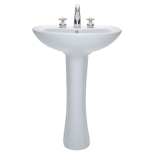 Main product image of Cadet 24 " Pedestal Sink w/ 8 " Hole Spacing (White)