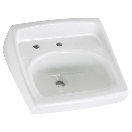 Main product image of Lucerne Wall-Hung Sink w/ Extra Hole For Lotion Dispenser (White)