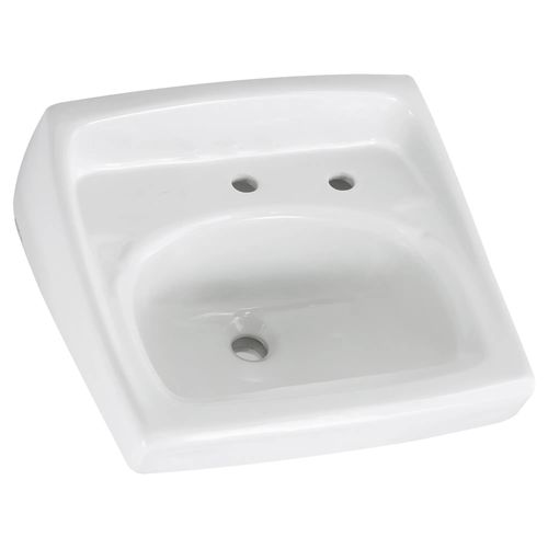 Main product image of Lucerne Wall-Hung Sink w/ Center Hole Only and Extra Right-Hand Hole (White)