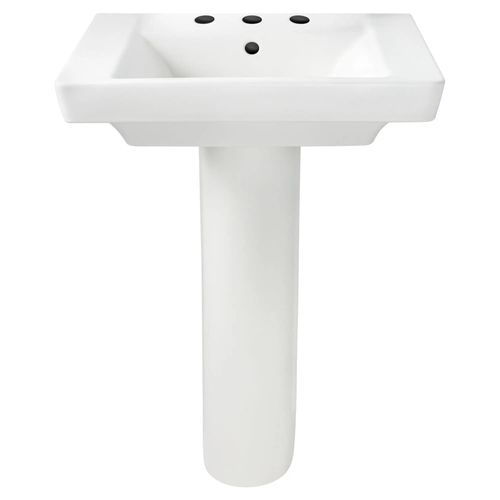 Main product image of Boulevard 8" Widespread Pedestal Sink Top and Leg Combination (White)