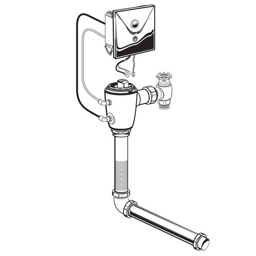 Main product image of Ultima Selectronic Concealed Toilet Flush Valve, Base Model, Piston-Type, 1.6 gpf/6.0 Lpf, 606B262.007
