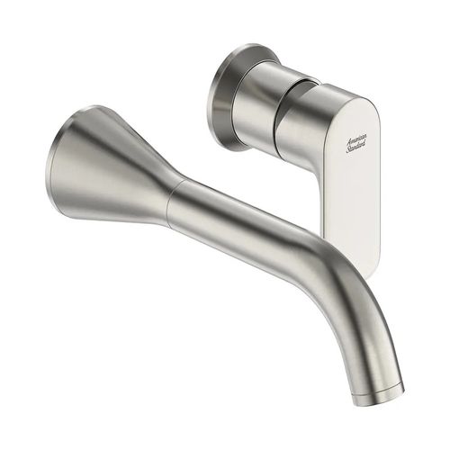 Main product image of Aspirations Single Handle Wall Mount Faucet 1.2 gpm/4.5 L/min w/ Grid Drain (Brushed Nickel), 7061461.295