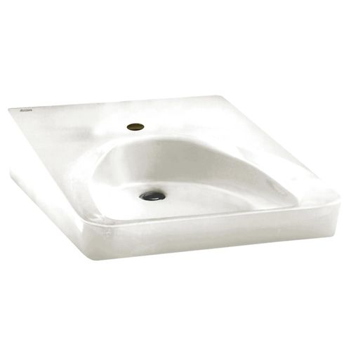 Main product image of Wheelchair Wall-Hung Sink w/ Center Hole Only (White)