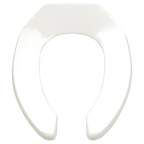 Main product image of Commercial Heavy Duty Open Front Elongated Toilet Seat (White)