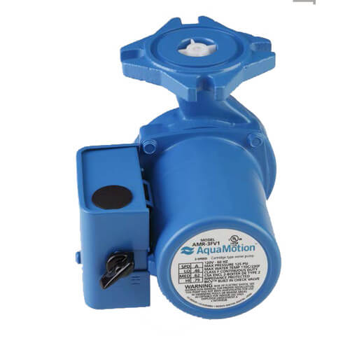 Main product image of AMR 4 Bolt Flange Cast Iron 3-Speed Circulator, 0.127 HP