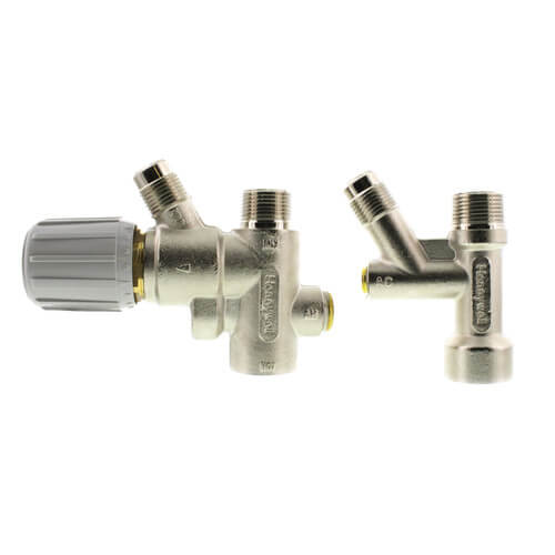 Main product image of DirectConnect Water Heater Kit w/ 3/4" Mixing Valve, 8" SS Corrugated Hose Connector (Lead Free)