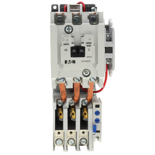 Motor Control Starter, Non-Reversing, Thermal Overload, 45A, 120/110V, 3P, Size 2, 60/50 Hz