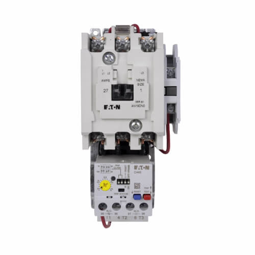 Main product image of Motor Control Starter, NEMA Full-Voltage, Non-Reversing, 27A, 120/110V, 3P, Size 1, 60/50 Hz