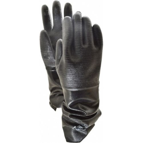 Main product image of AlphaTec 19-024 Chemical Resistant Gloves, Rough Neoprene Full Coating, Gray, Medium