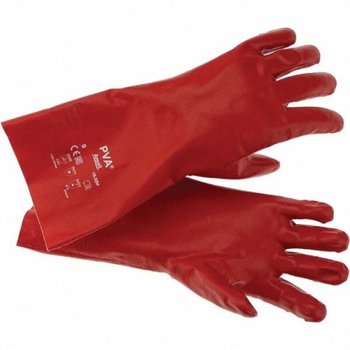 Main product image of AlphaTec 15-554 Resistant Gloves, Smooth Polyvinyl Alcohol (PVA) Full Coating, Red, Large